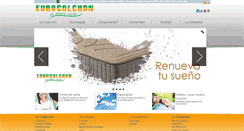Desktop Screenshot of eurocolchon.es